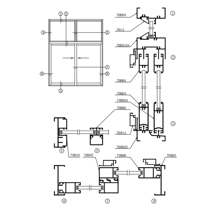 70B Series Casement Window