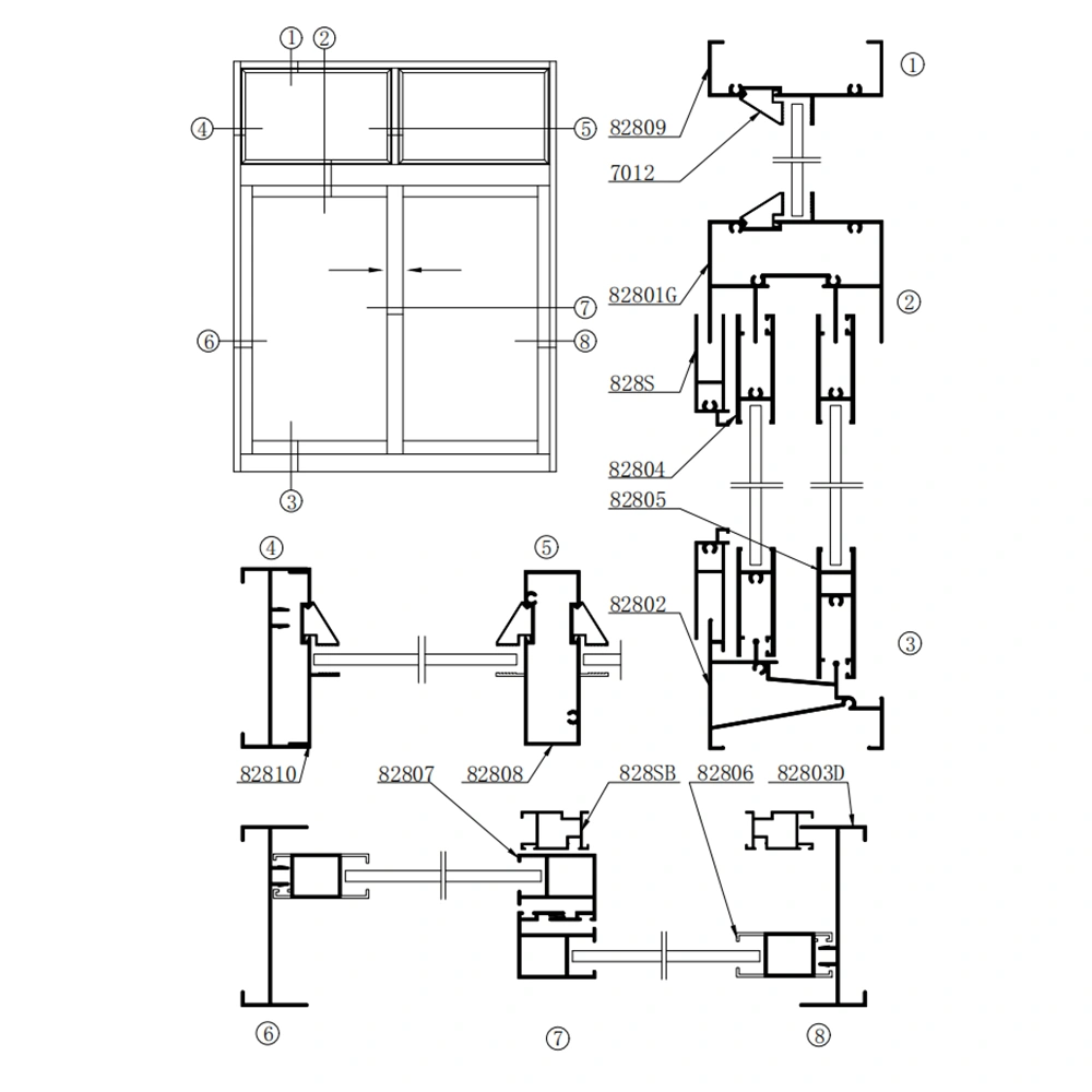 828 Series Sliding Window